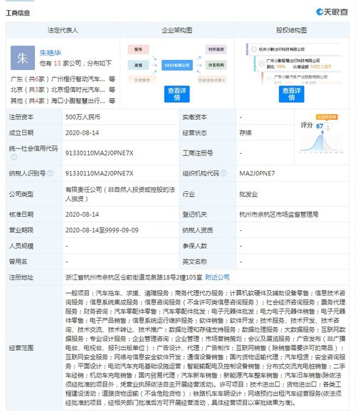 小鵬汽車設立全資子公司，注冊資本500萬元拓展國內貿易代理業務